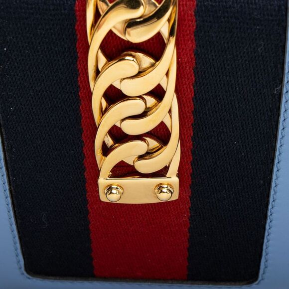 Gucci Leather Sylvie Mini Top Handle - Picture 13 of 16